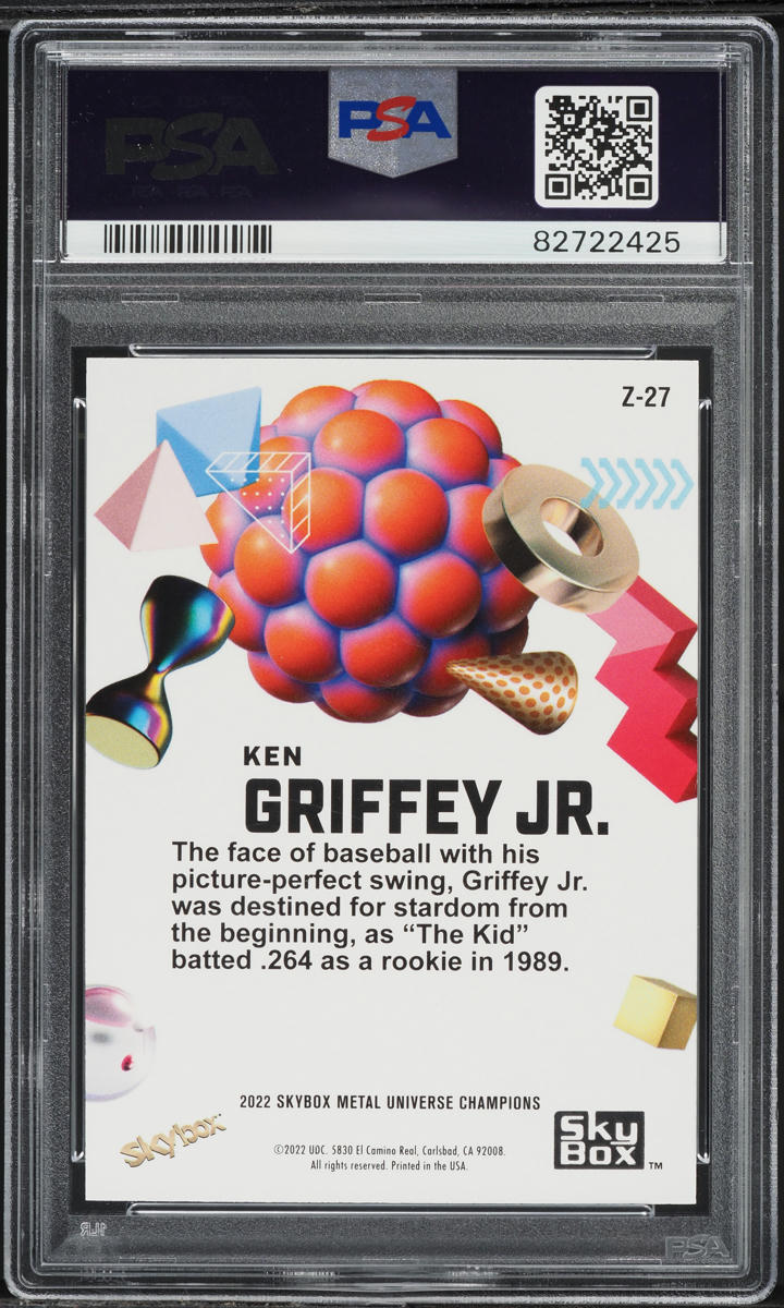 2022 Metal Universe Champions Z-Force Ken Griffey Jr. #Z-27 PSA 10 GEM MINT