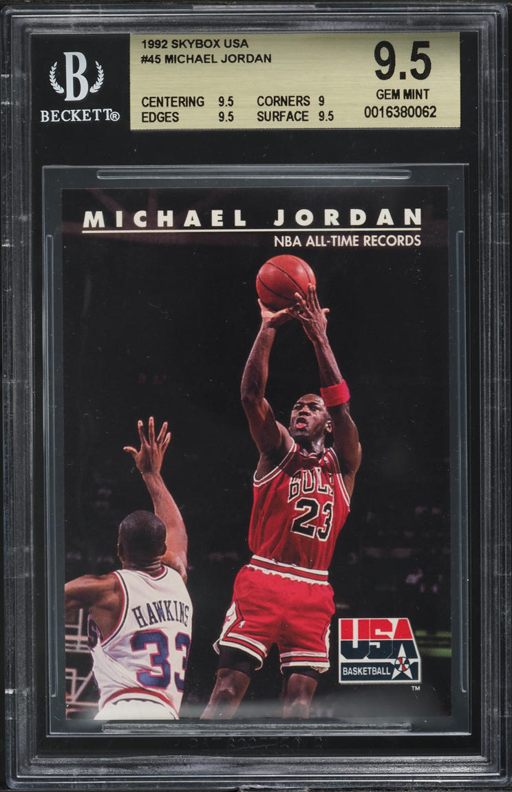 1992 Skybox USA Michael Jordan #45 BGS 9.5 GEM MINT on Fanatics