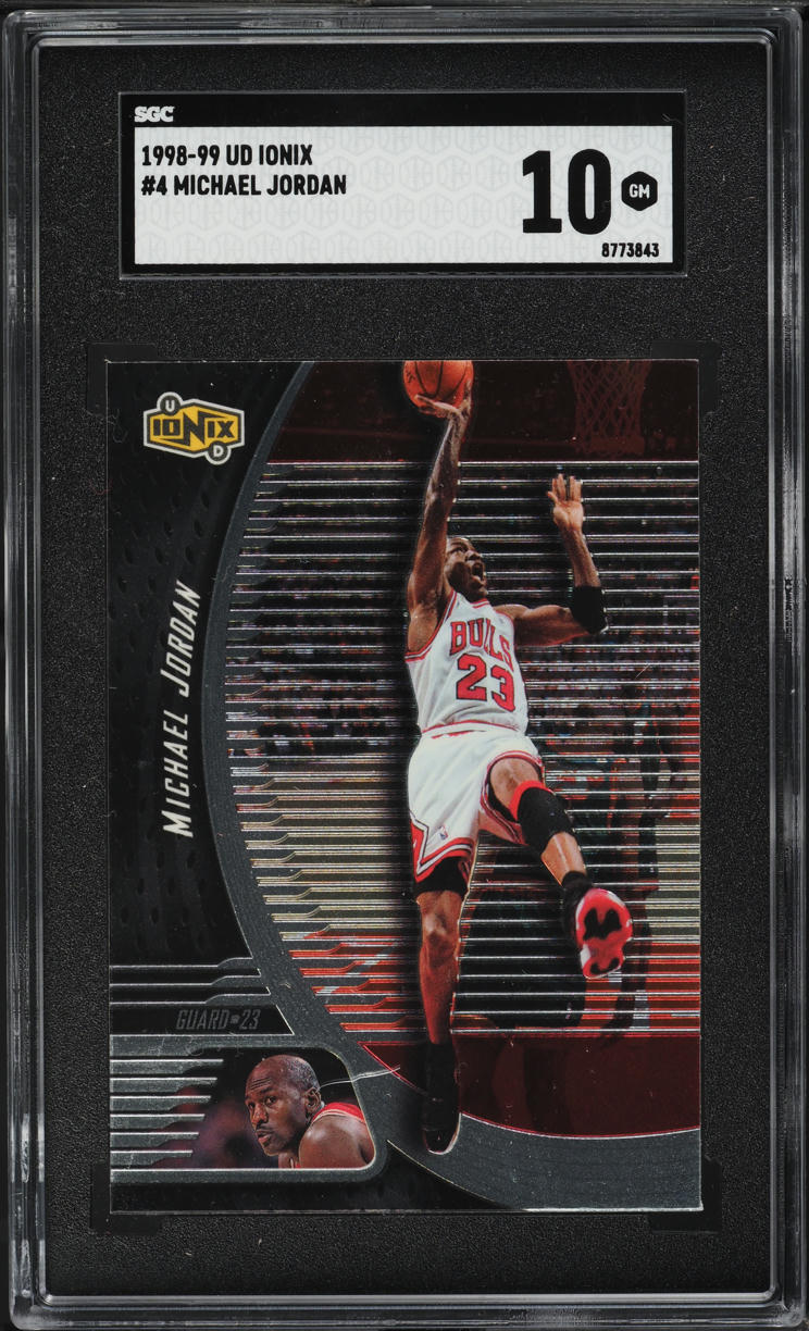 1998 Upper Deck Ionix Michael Jordan #4 SGC 10 GEM MINT