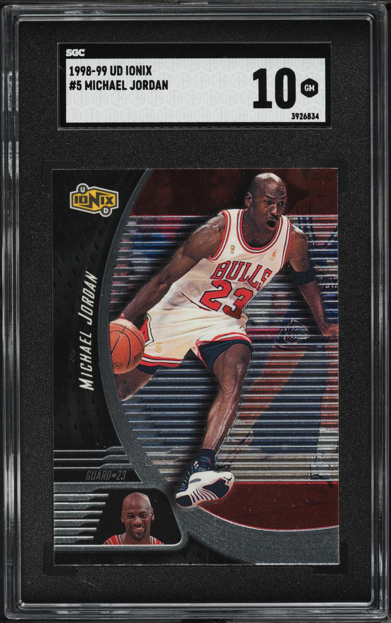1998 Upper Deck Ionix Michael Jordan #5 SGC 10 GEM MINT