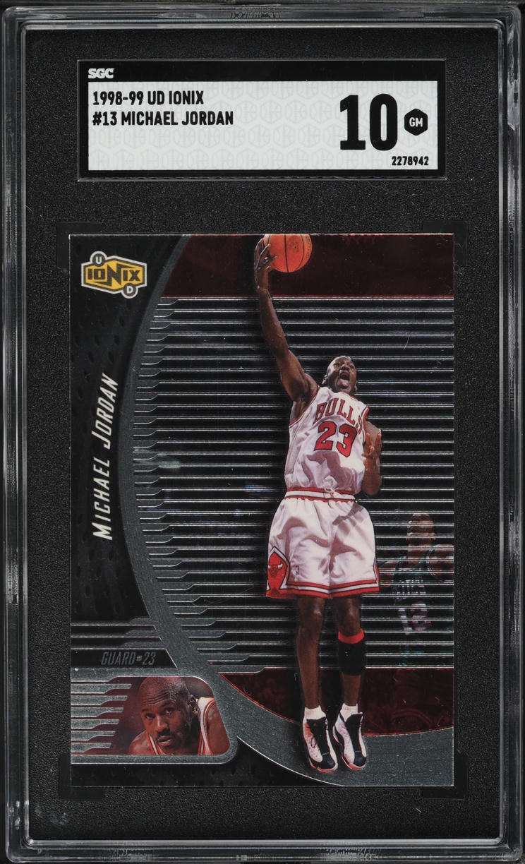 1998 Upper Deck Ionix Michael Jordan #13 SGC 10 GEM MINT
