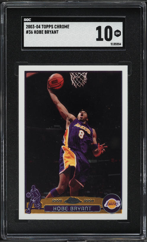 2003 Topps Chrome Kobe Bryant #36 SGC 10 GEM MINT on Fanatics Collect
