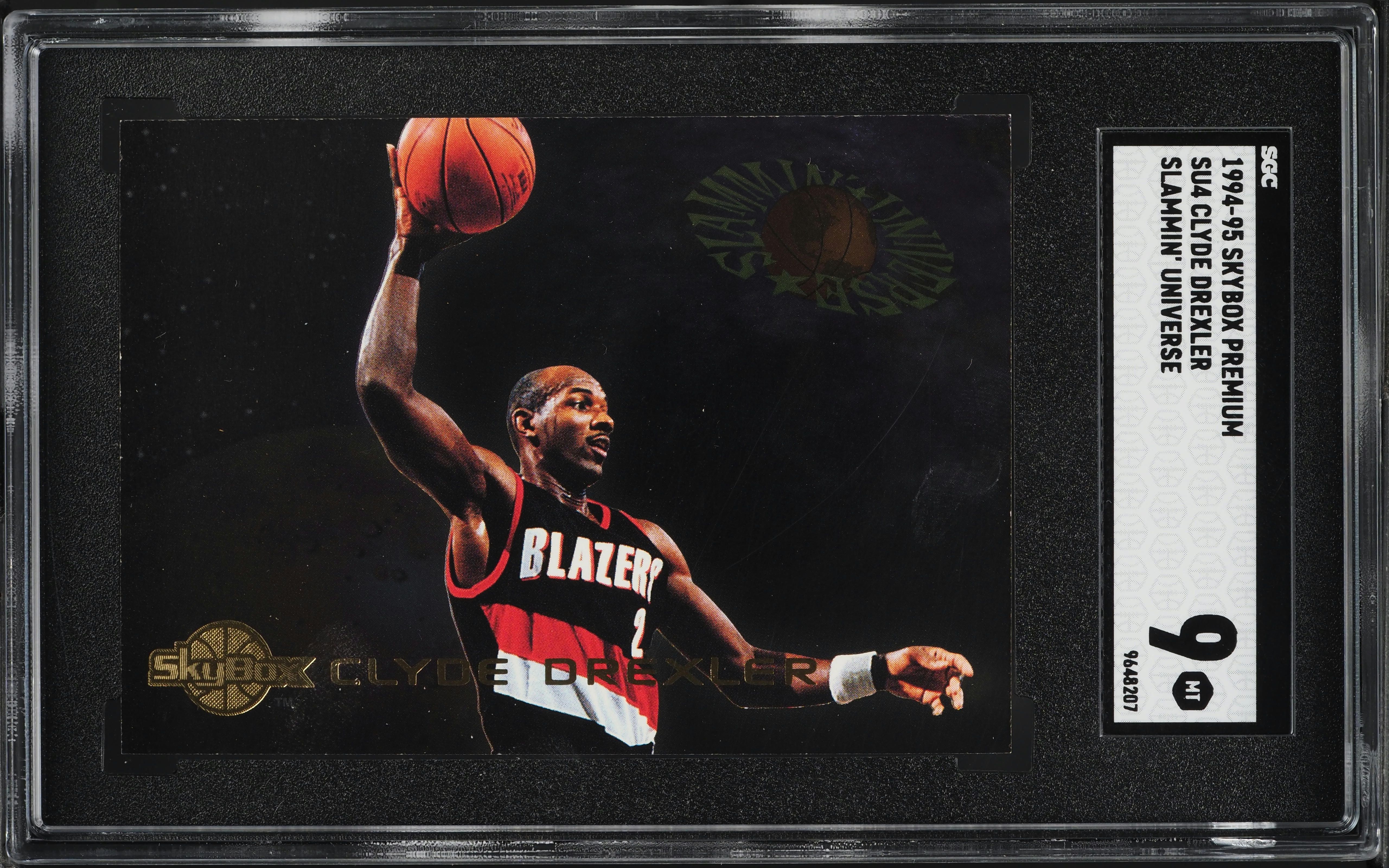 1994 Skybox Premium Slammin' Universe Clyde Drexler #SU4 SGC 9