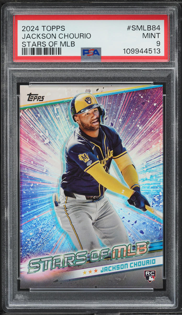 2024 Topps Stars Of MLB Jackson Chourio ROOKIE #SMLB-84 PSA 9 MINT
