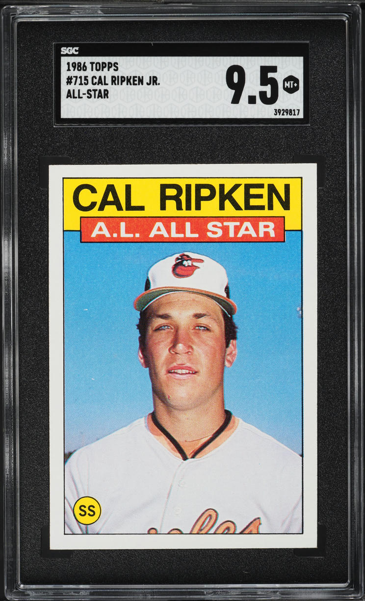 1986 Topps Cal Ripken Jr. ALL-STAR #715 SGC 9.5 MINT+