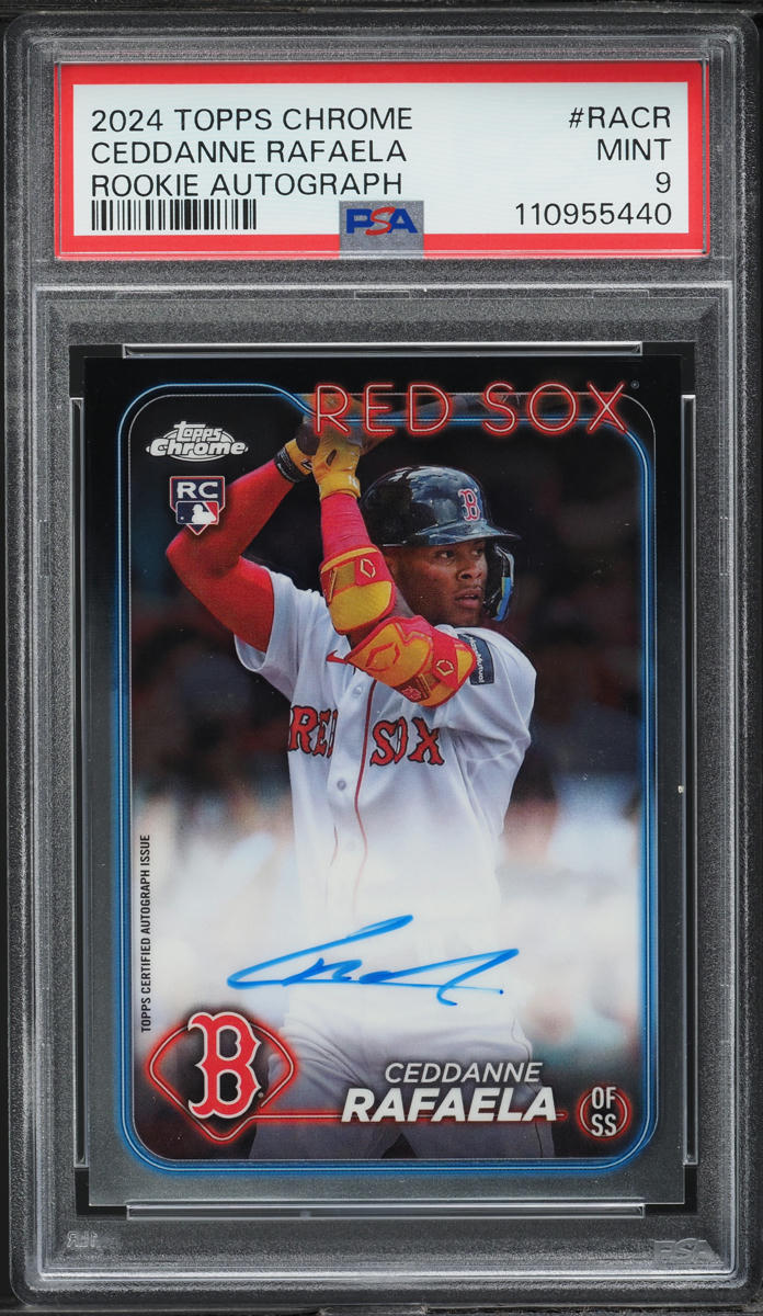 2024 Topps Chrome Ceddanne Rafaela ROOKIE AUTO #RA-CR PSA 9 MINT