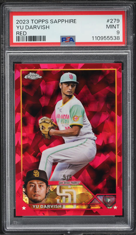 2009 Topps Chrome World Classic Blue Refractor Yu Darvish RC BGS