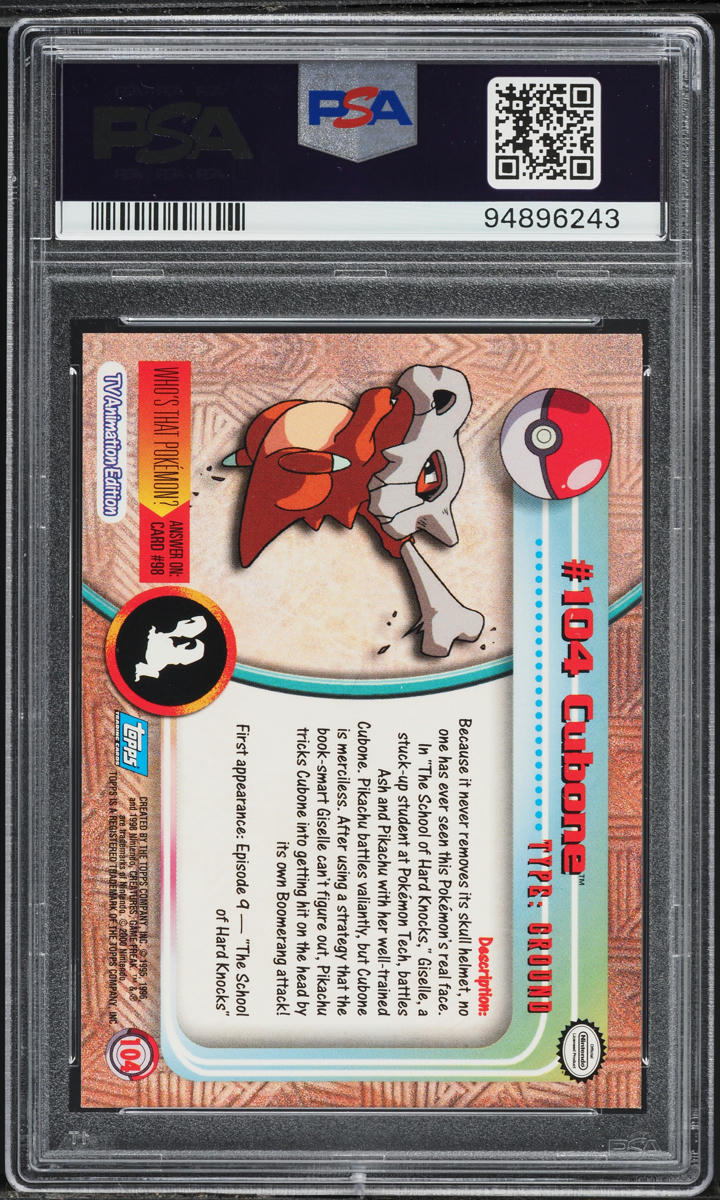 2000 Topps Pokemon Series 2 Cubone #104 PSA 9 MINT on Fanatics Collect 2000 Topps Pokemon Series 2 Cubone #104 PSA 9 MINT on Fanatics Collect