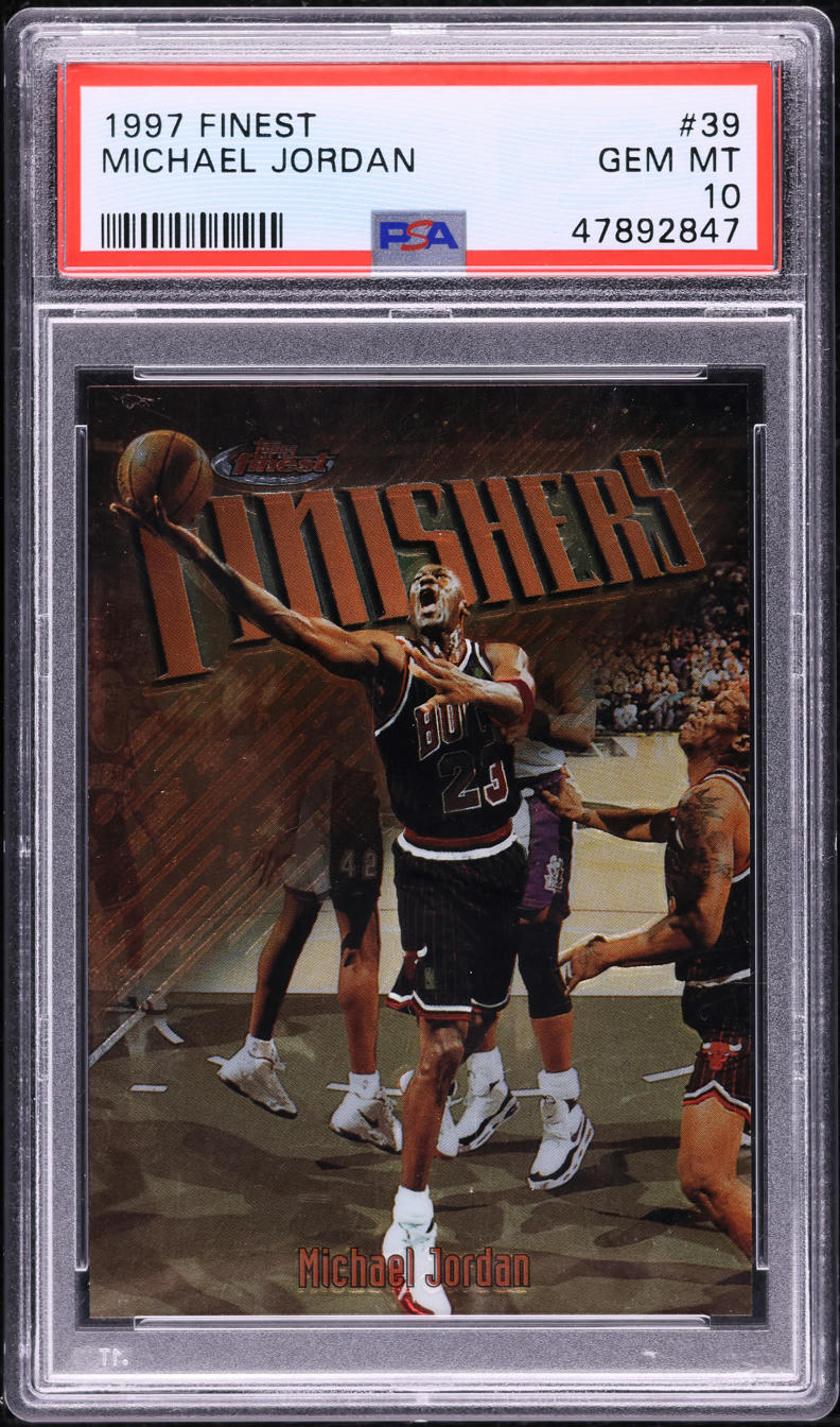 1997 Finest Basketball Michael Jordan #39 PSA 10 GEM MINT