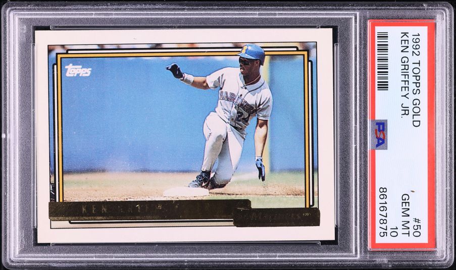 1992 Topps Gold Ken Griffey Jr. #50 PSA 10 GEM MINT on Fanatics
