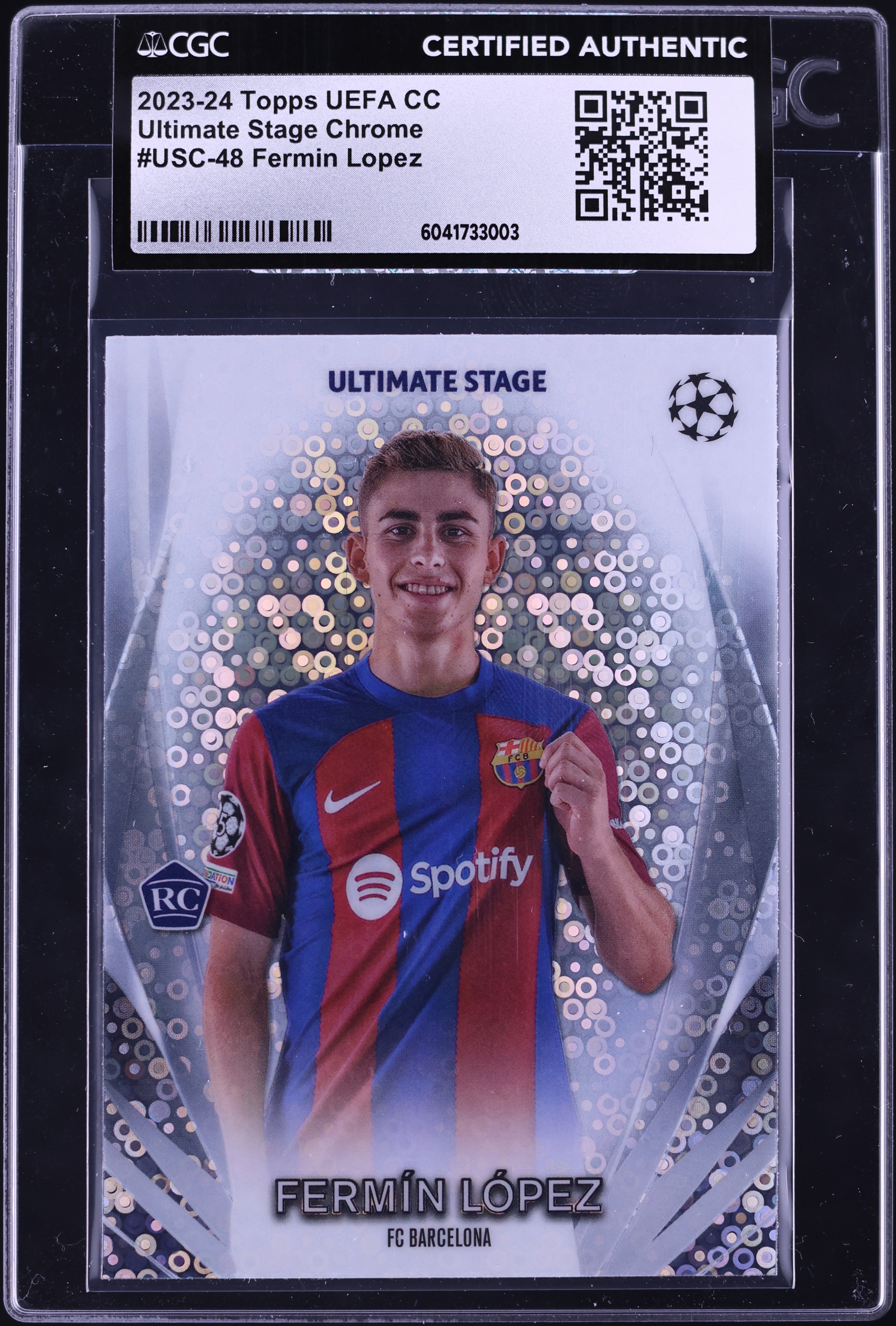 25枚限定】 2023-24 Topps Chrome UCC Fermin Lopez フェルミン 