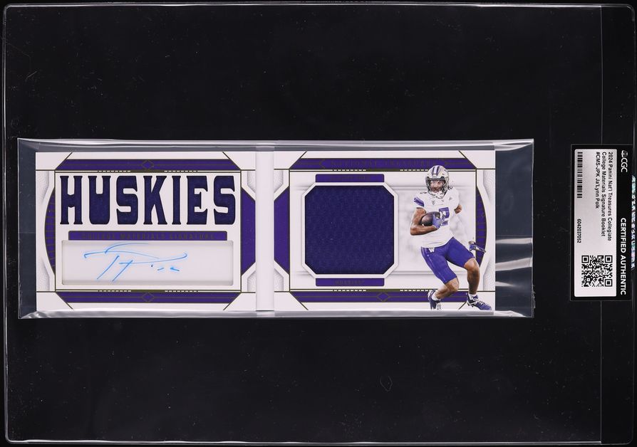2024 National Treasures Collegiate Booklet Ja'Lynn Polk ROOKIE PATCH AUTO /99 #CMS-JPK CGC AUTH