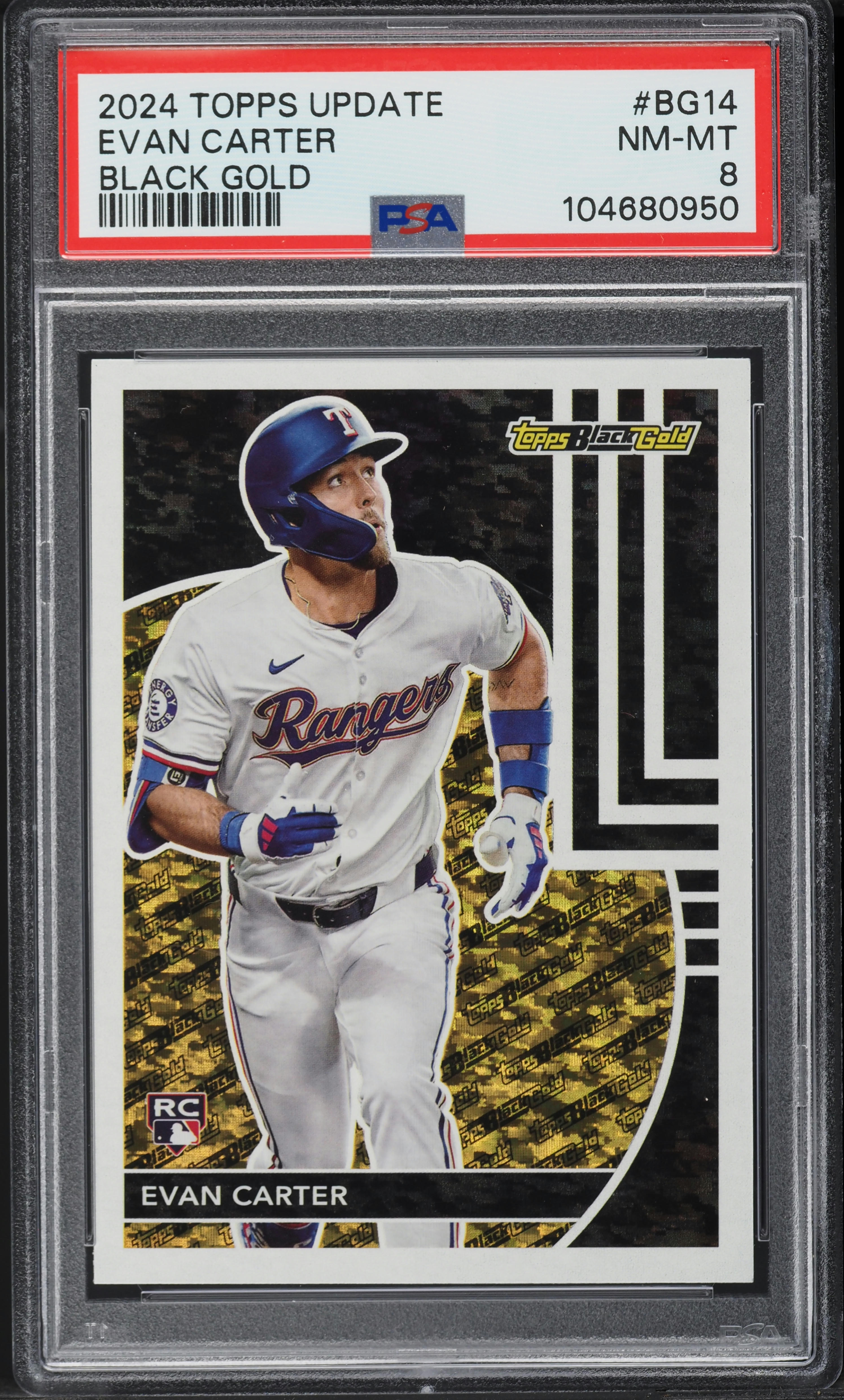 TOPPS 以外　 EVAN CARTER Evan Carter 2024 Topps Chrome Black #CBA-EC Autographs Price Guide