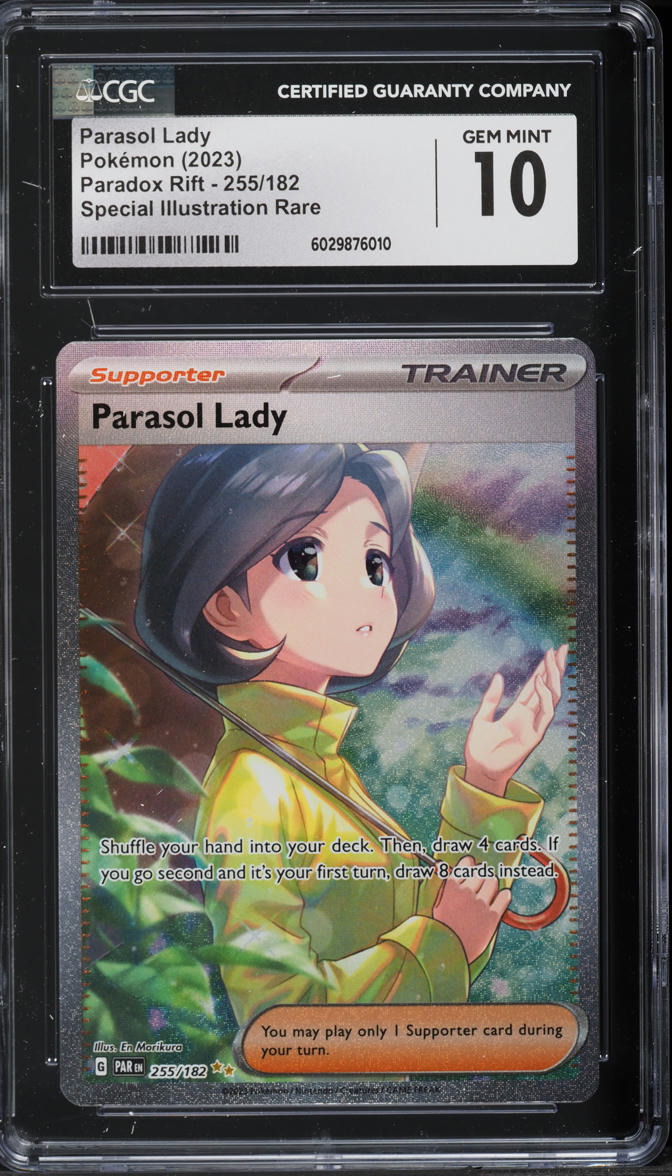 parasol lady pokemon card - 169/182 - Paradox Rift With exclusive backgrounds tailored for Pokmon enthusiasts Parasol Lady (Pulsing Aura #193/234,
