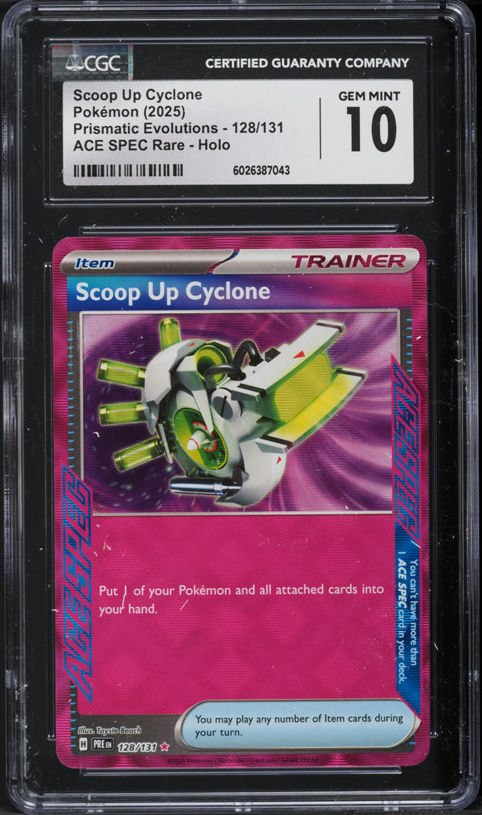 ace spec pokemon card value Scoop Up Cyclone (149/187) - Terastal Festival ex (sv8a) How many of you new