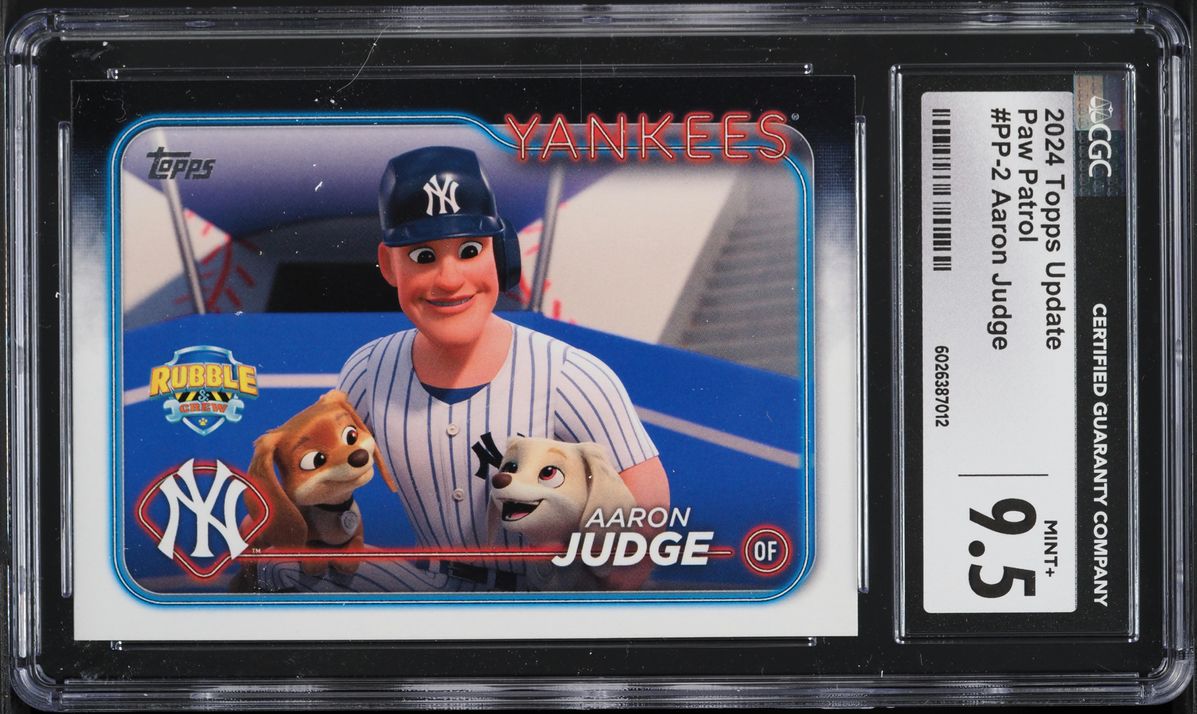 2024 Topps Update Paw Patrol Aaron Judge #PP-2 CGC 9.5 MINT+