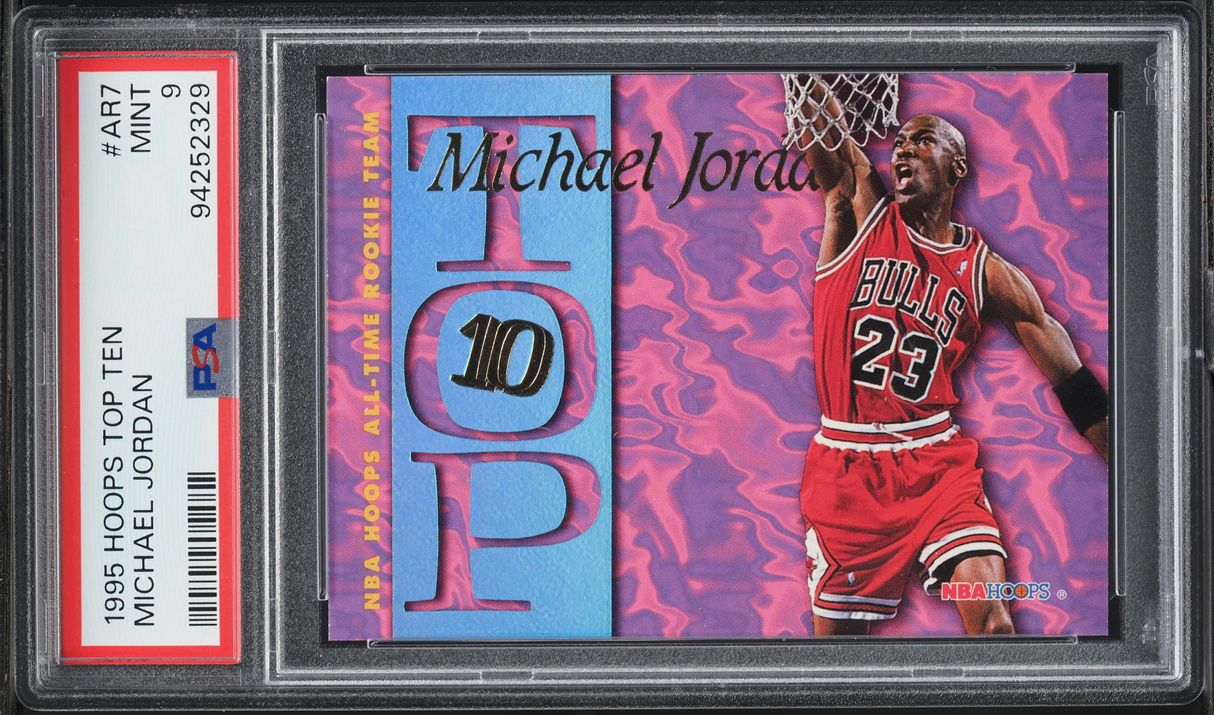 1995 Hoops Top Ten Michael Jordan #AR7 PSA 9 MINT