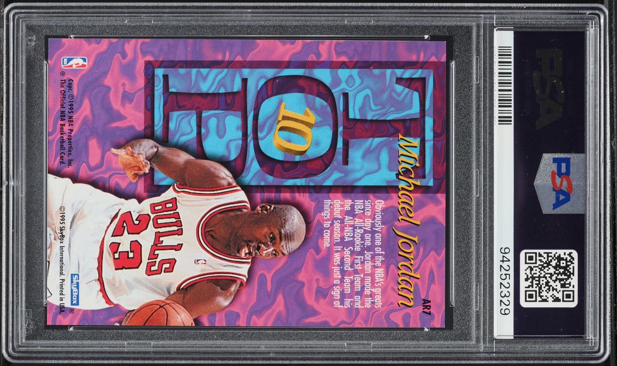 1995 Hoops Top Ten Michael Jordan #AR7 PSA 9 MINT