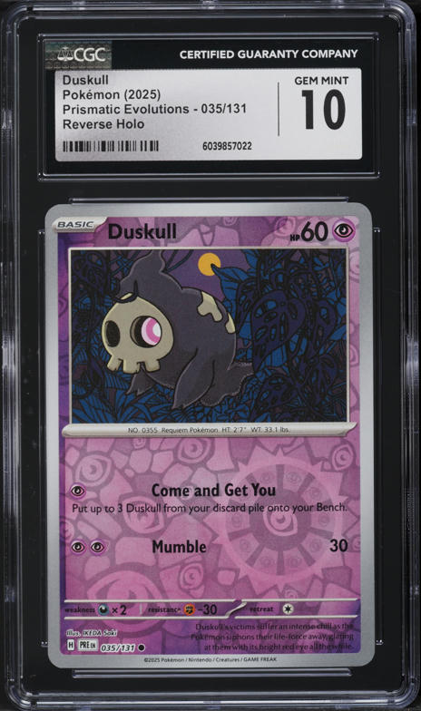 2024 Pokemon Scarlet & Violet Shrouded Fable IR Duskull #68 PSA 10 GEM MINT  on Fanatics Collect