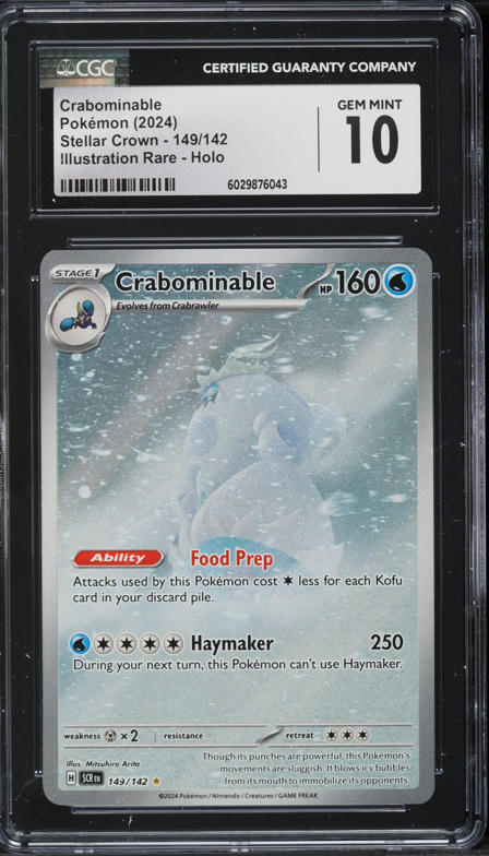 crabominable pokemon card price - 149/142 Stellar Crown Stage 1 2024 Pokemon Scarlet & Violet