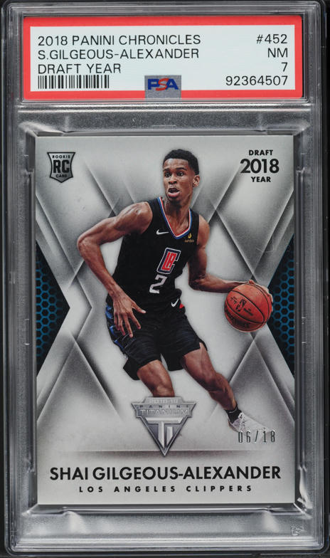 2018 Panini Chronicles Draft Year Shai Gilgeous-Alexander ROOKIE