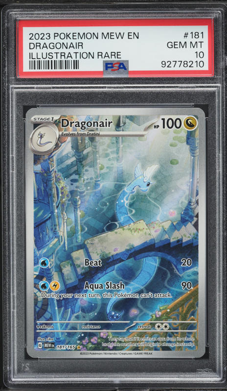 2023 Pokemon Scarlet & Violet 151 IR Dragonair #181 PSA 10 GEM