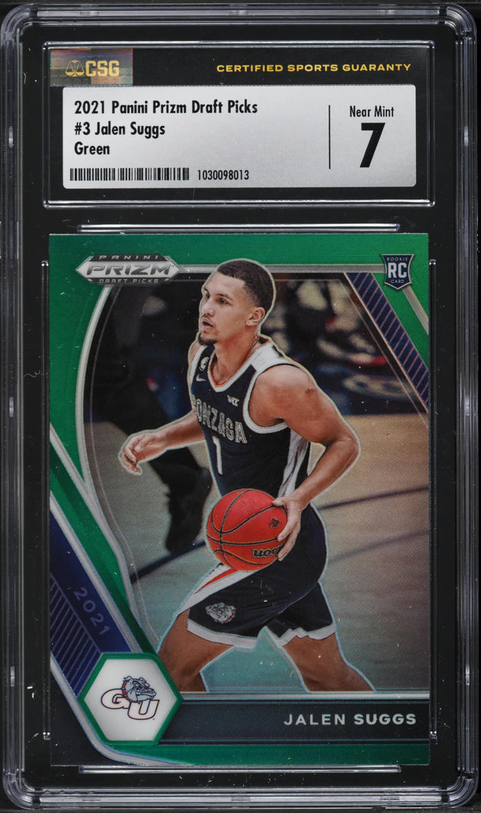 2021 Panini Prizm Draft Picks Green Jalen Suggs ROOKIE #3 CSG 7 NRMT
