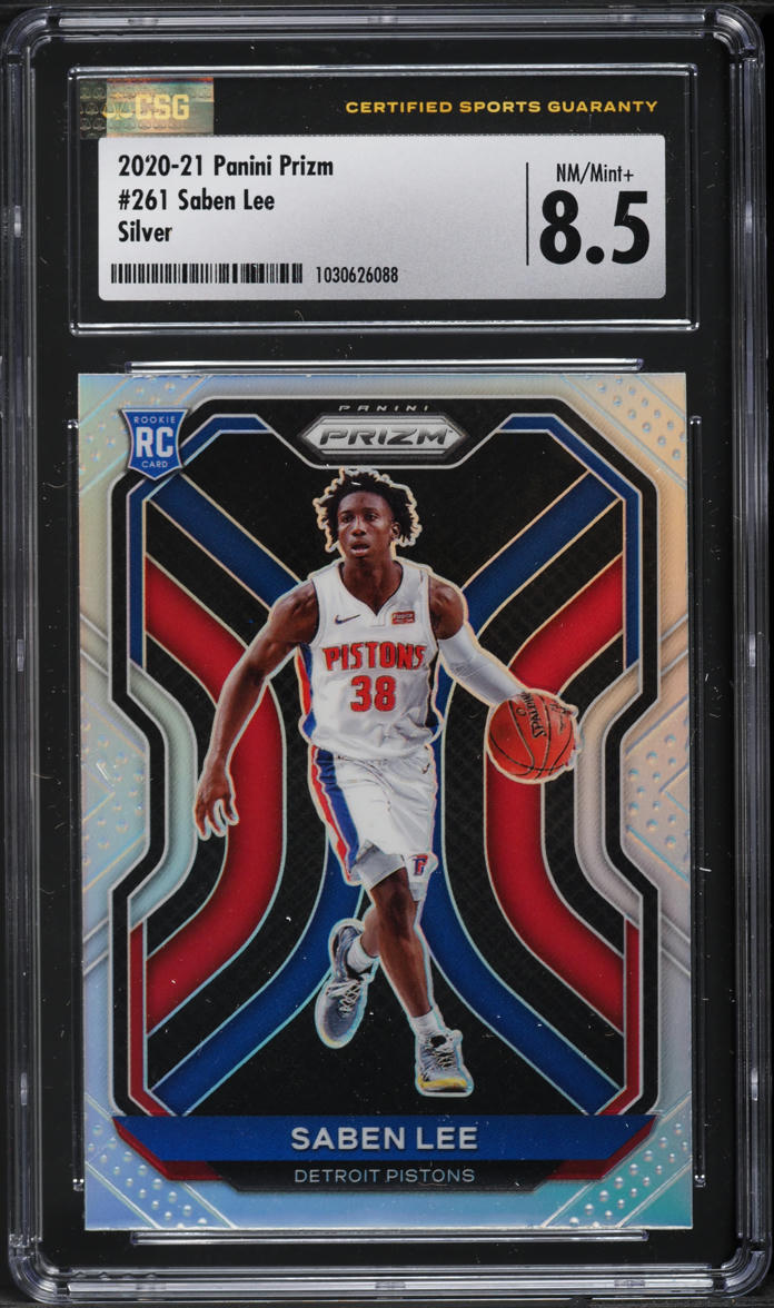 2020 Panini Prizm Silver Saben Lee ROOKIE #261 CSG 8.5 NM-MT+