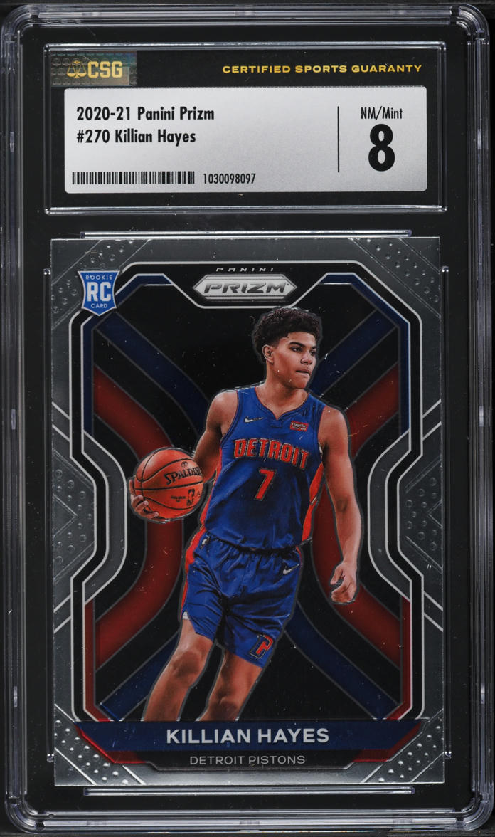 2020 Panini Prizm Killian Hayes ROOKIE #270 CSG 8 NM-MT