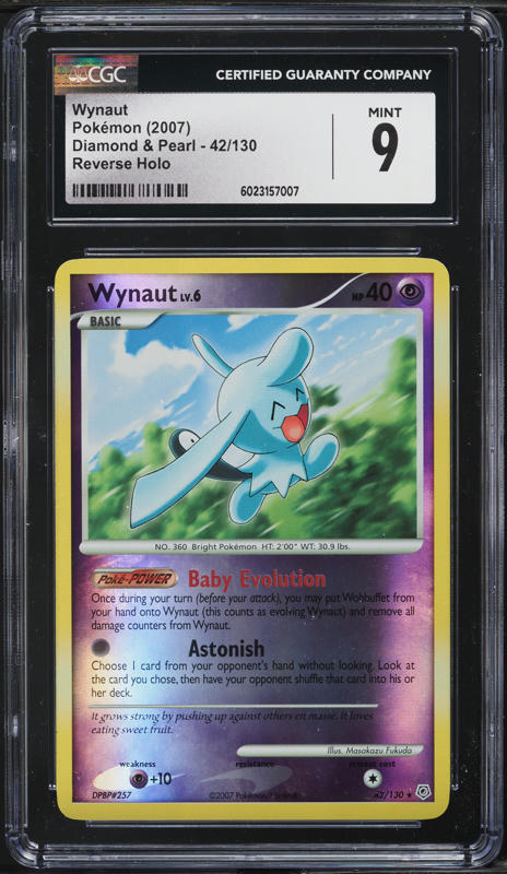 2015 Pokemon Japanese Playing Cards Omega Ruby Deck Wynaut #2 CGC 9 MINT on  Fanatics Collect