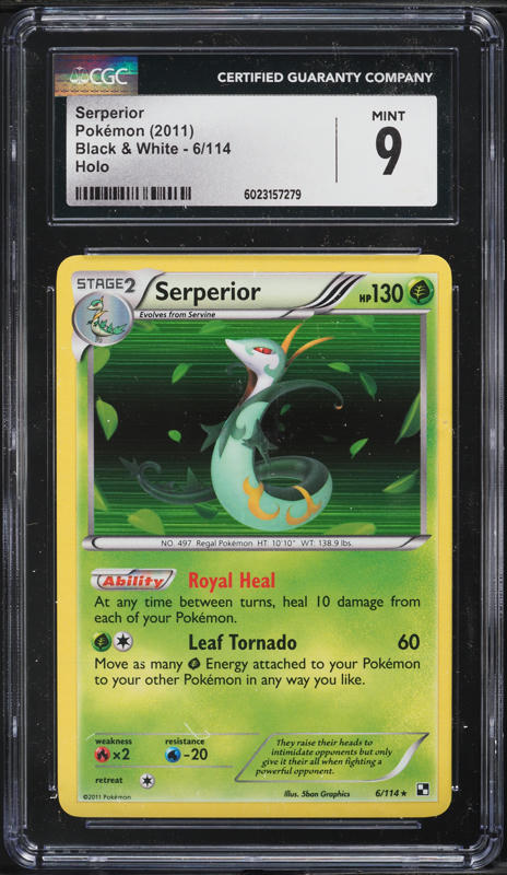 superior pokemon card Japanese Serperior ex 003/086 sv11B RR Holo TCG ToysOneJapan ex has been Knocked Out Custom, Holographic, Glossy, Pocket TCG