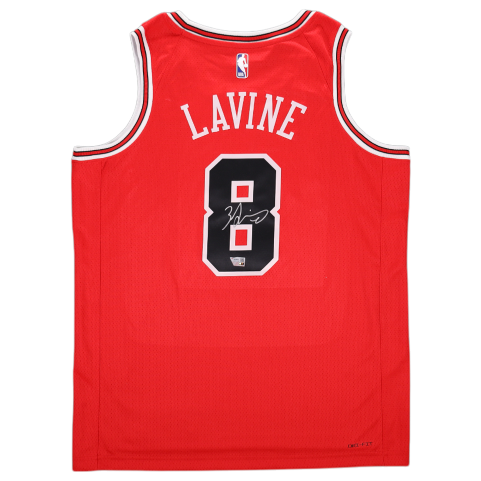 Zach Lavine Signed Auto Nike Icon Swingman Chicago Bulls Jersey