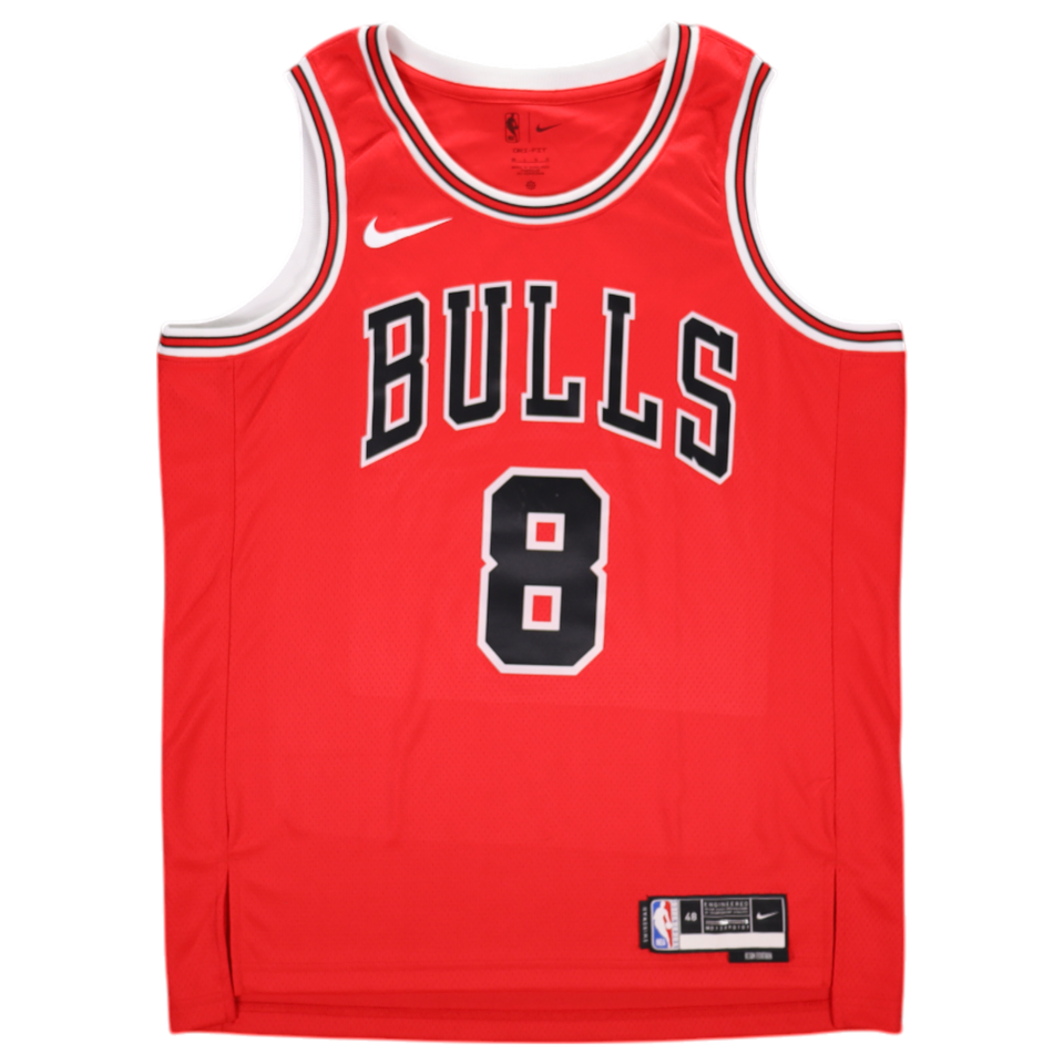 Zach Lavine Signed Auto Nike Icon Swingman Chicago Bulls Jersey