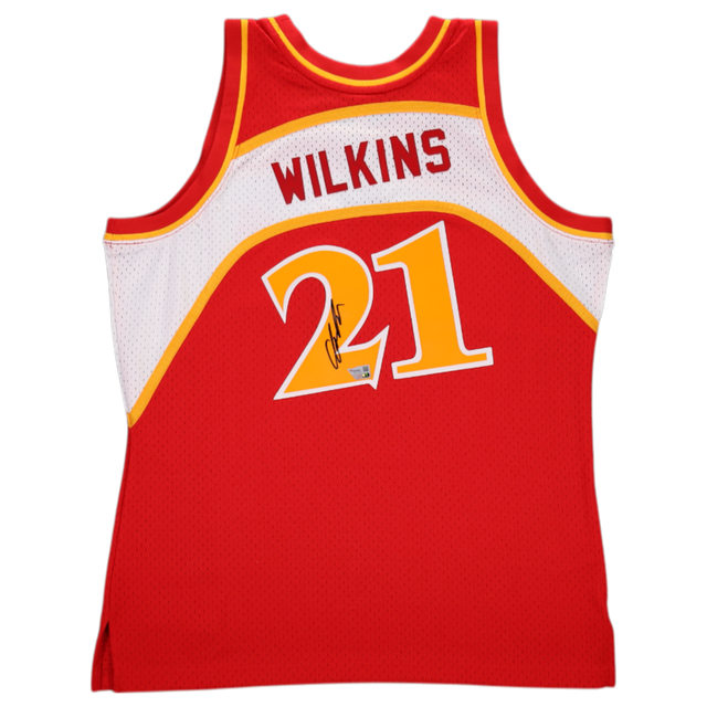 Maillot Vintage Mitchell & Ness Dominique Wilkins Atlanta Hawks #21 Taille 54 (2XL) - Occasion NBA