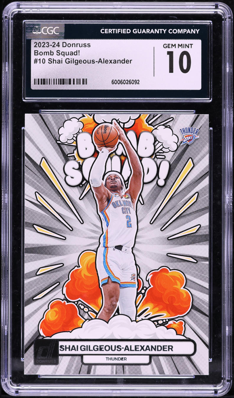 2023 Donruss Bomb Squad! Shai Gilgeous-Alexander #10 CGC 10 GEM MINT