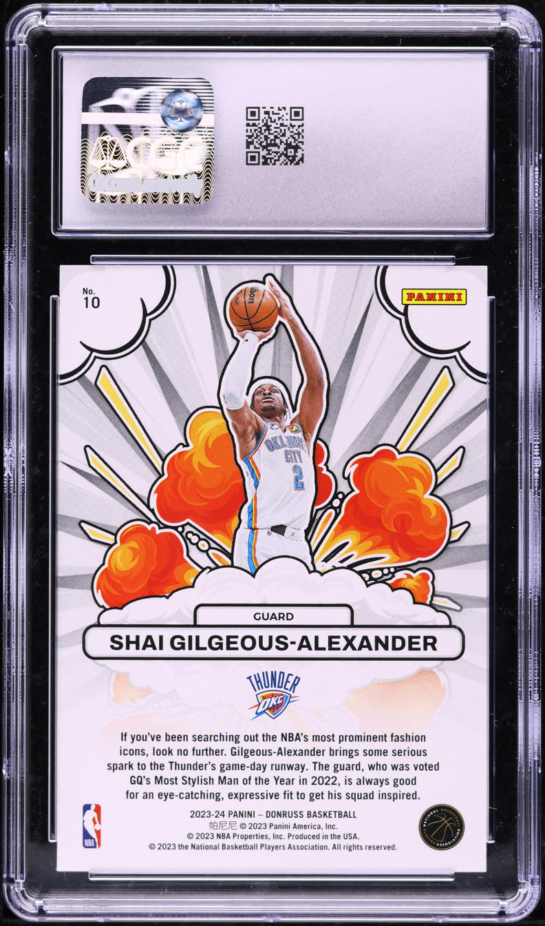 2023 Donruss Bomb Squad! Shai Gilgeous-Alexander #10 CGC 10 GEM MINT