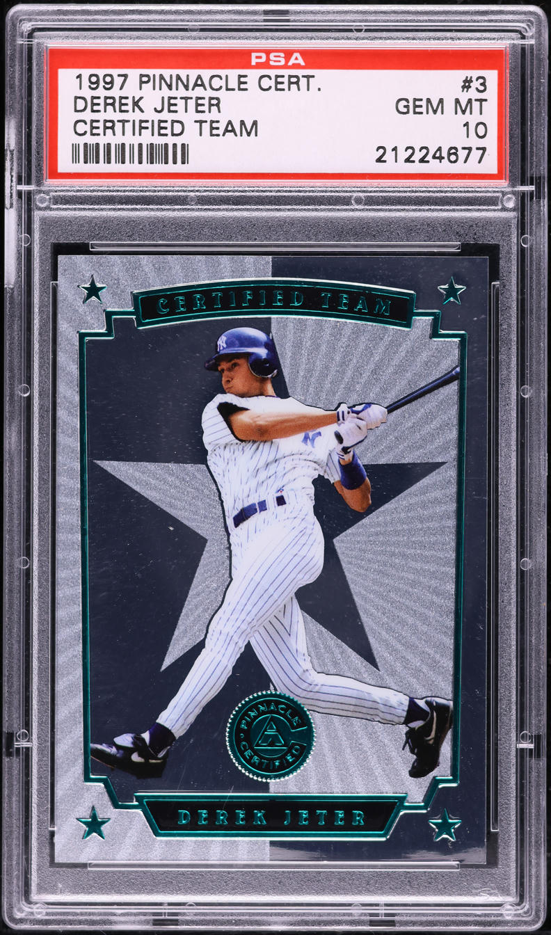 1997 Pinnacle Certified Team Derek Jeter #3 PSA 10 GEM MINT