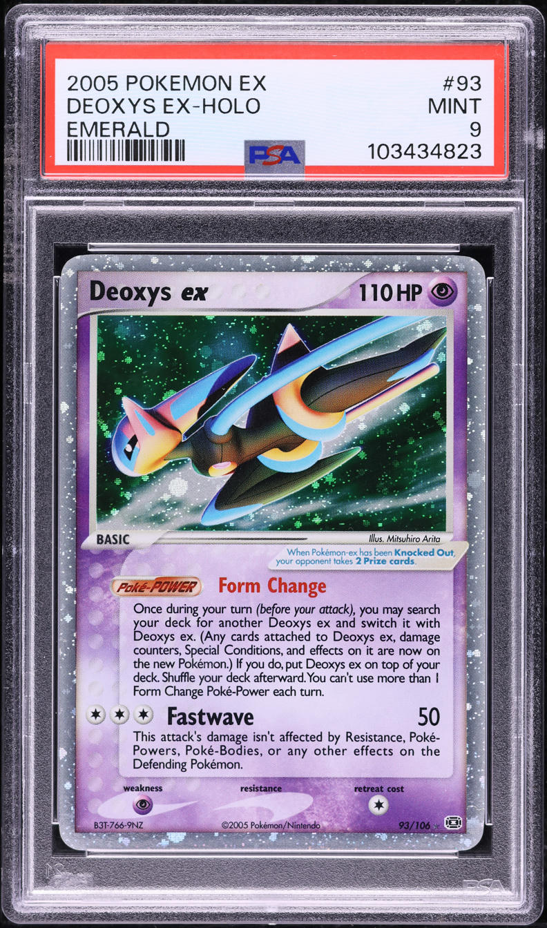 2005 Pokemon EX Emerald Holo Deoxys ex #93 PSA 9 MINT