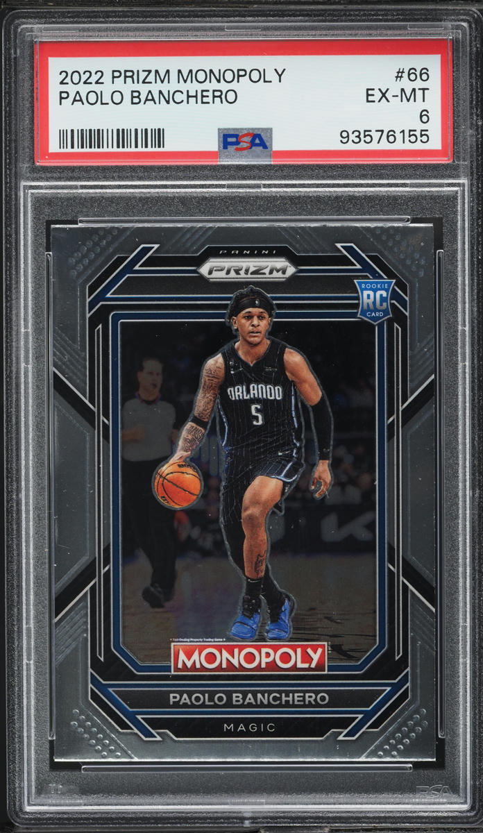 2022 Panini Prizm Monopoly Paolo Banchero ROOKIE #66 PSA 6 EXMT