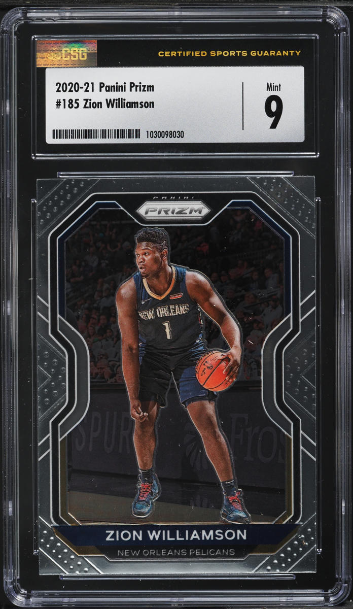 2020 Panini Prizm Zion Williamson #185 CSG 9 MINT