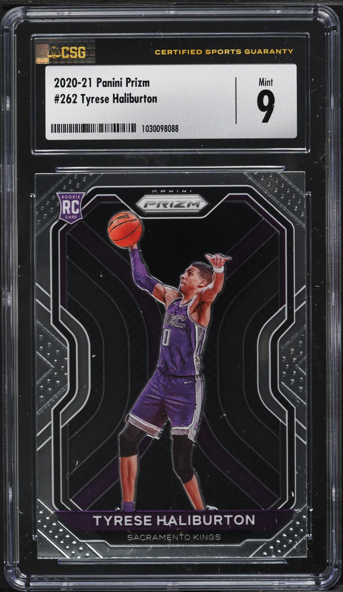 2020 Panini Prizm Tyrese Haliburton ROOKIE #262 CSG 9 MINT