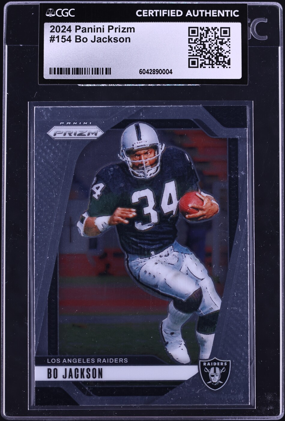 2024 Panini Prizm Bo Jackson #154 CGC AUTH