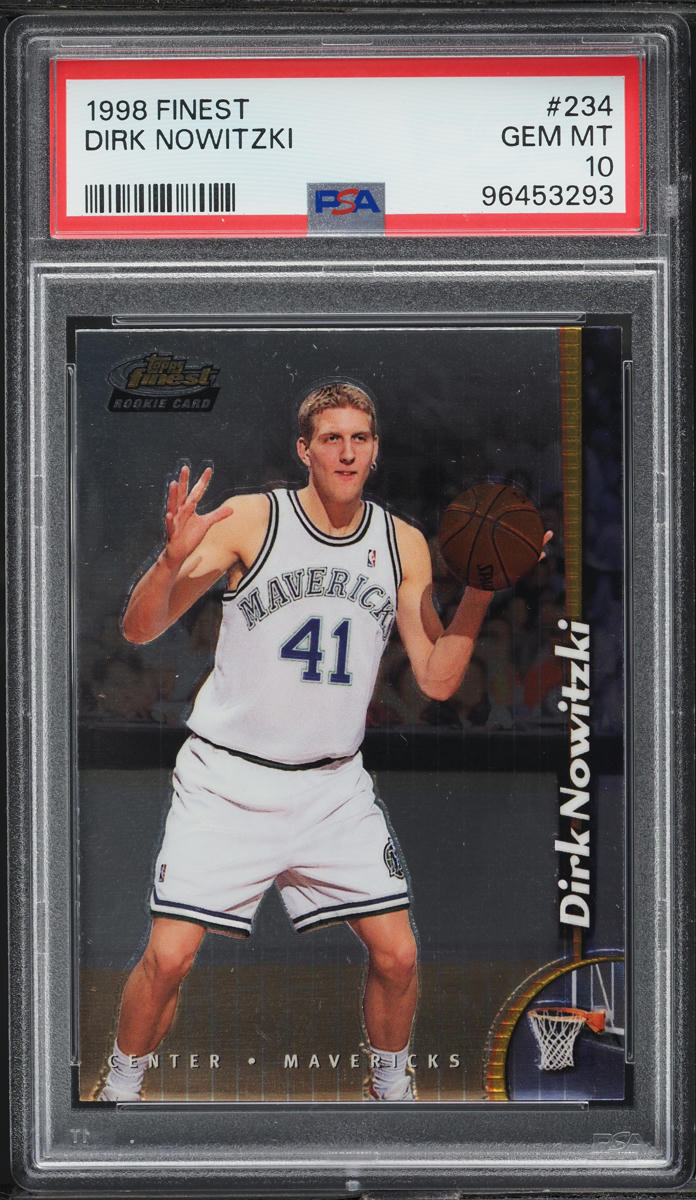 1998 Finest Basketball Dirk Nowitzki ROOKIE #234 PSA 10 GEM MINT