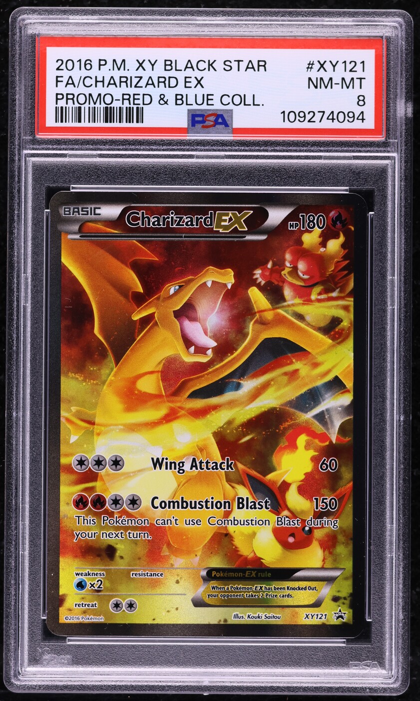 2016 Pokemon XY Promo Red & Blue Collection Full Art Charizard EX