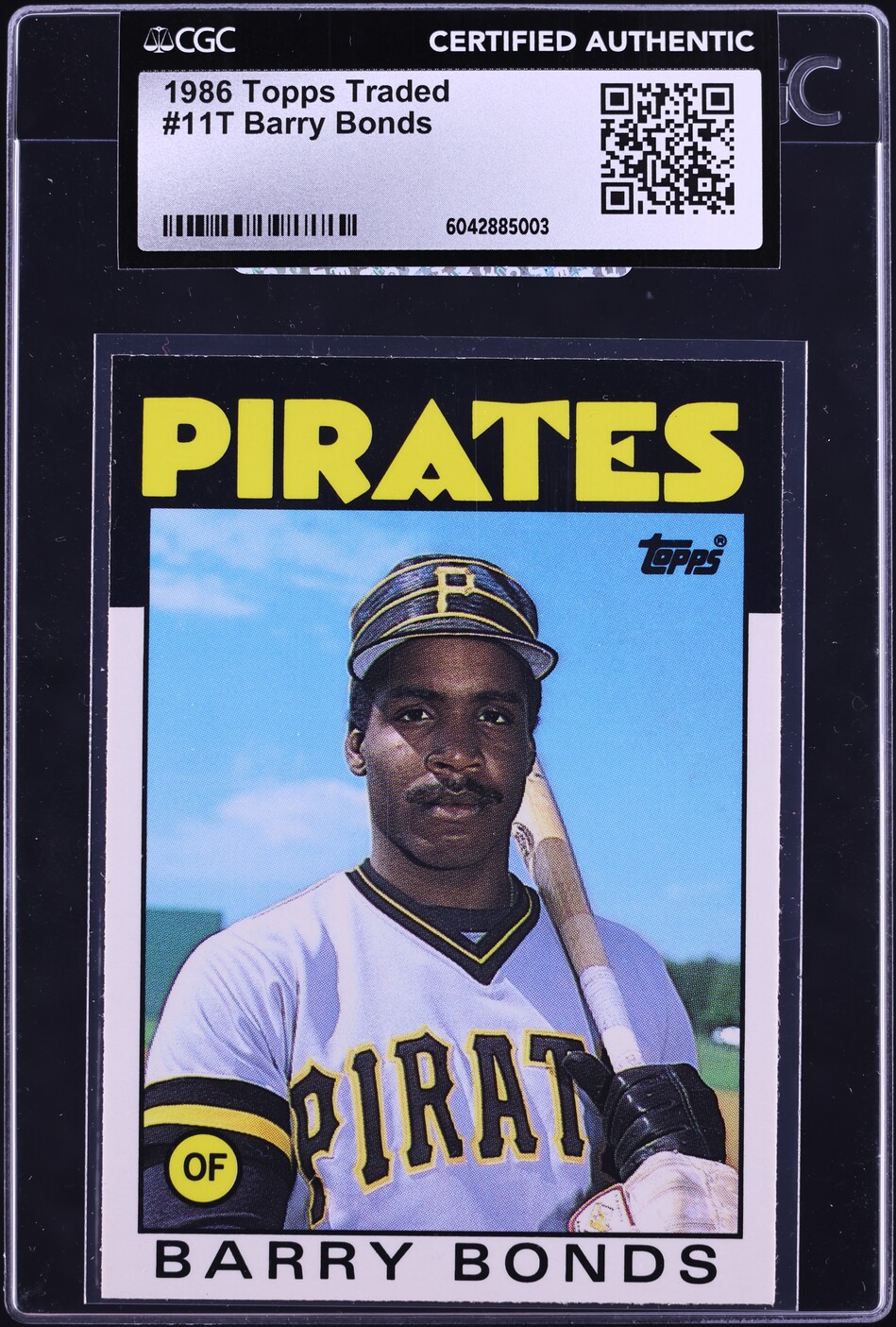 1986 Topps Traded Barry Bonds ROOKIE #11T CGC AUTH