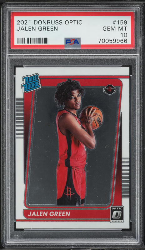 2021 Donruss Optic Jalen Green ROOKIE #159 PSA 10 GEM MINT on