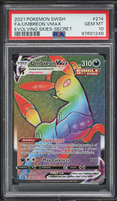 ☆PSA10☆GEM MINT2021 FA/UMBREON V 085/069EEVEE HEROES