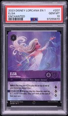 2023 Disney Lorcana First Chapter Enchanted Elsa #207 PSA 10 GEM