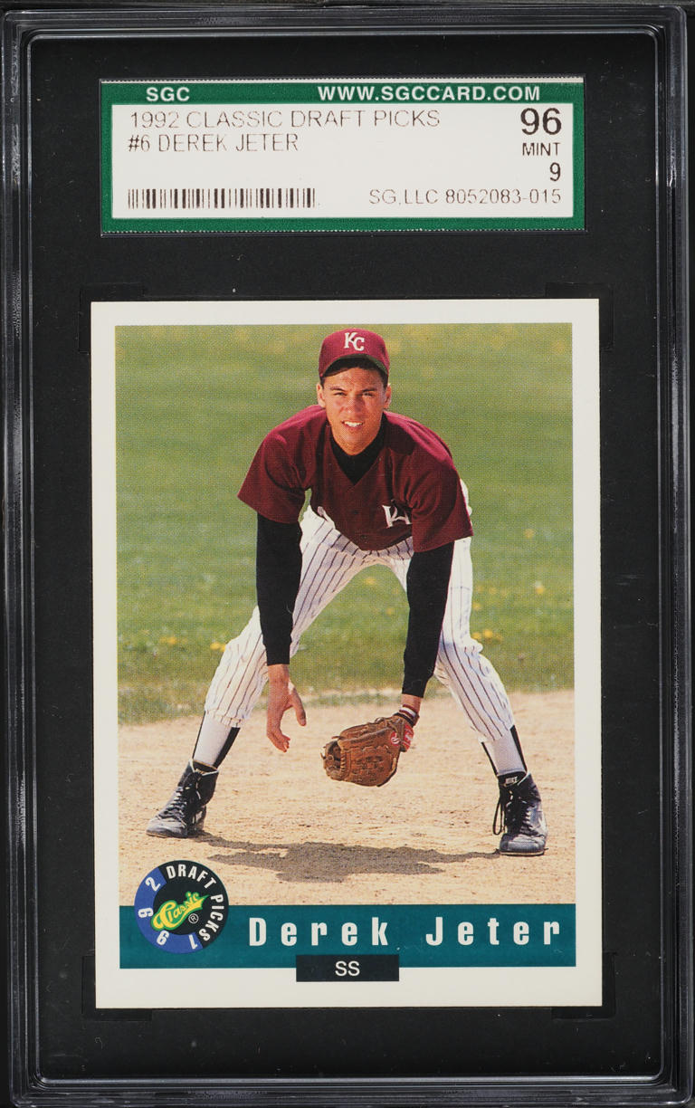 1992 Classic Draft Picks Derek Jeter ROOKIE #6 SGC 9 MINT