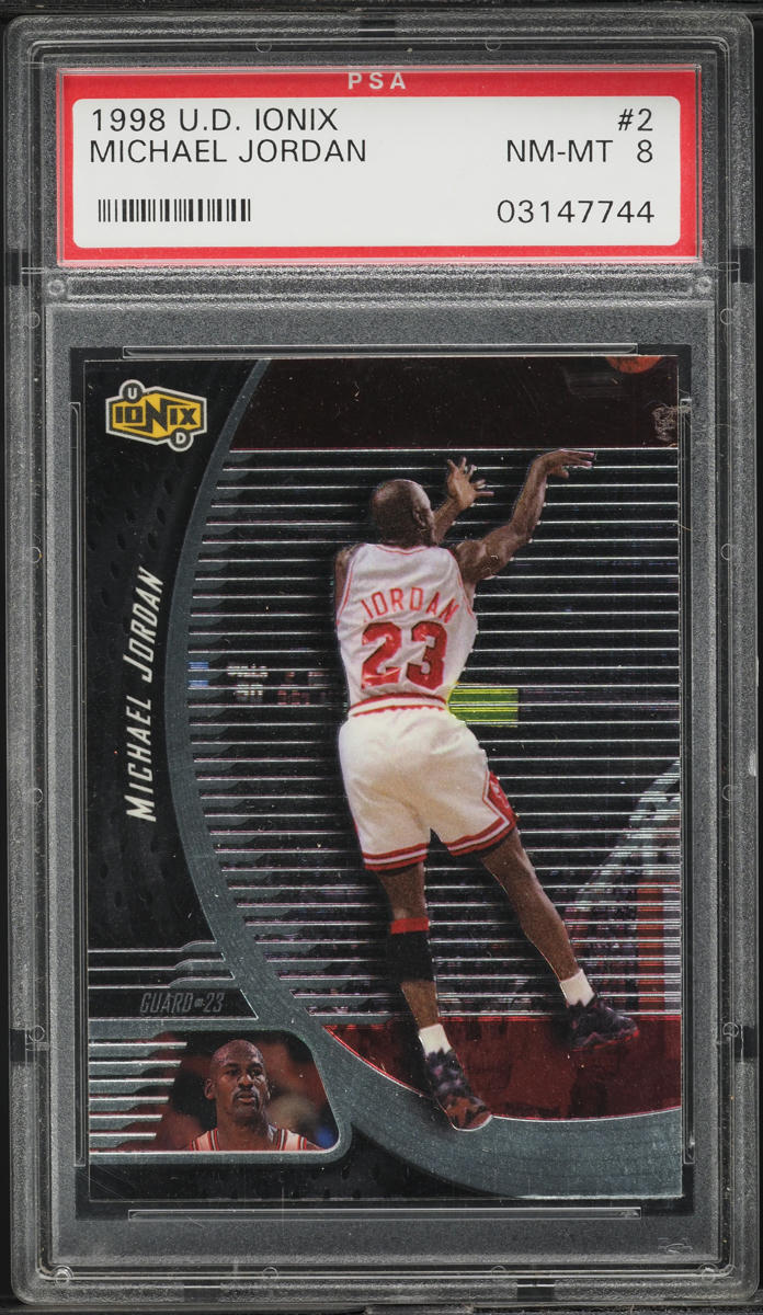 1998 Upper Deck Ionix Michael Jordan #2 PSA 8 NM-MT